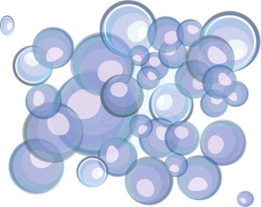 Mavi sabun köpüğü çocuk nesneler için