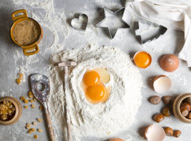 Hamur işleri Noel pişirme işlemi