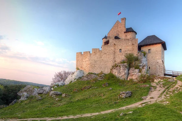 View Beautiful Castle Bobolice Czestochowa Region Poland — Stock Photo, Image