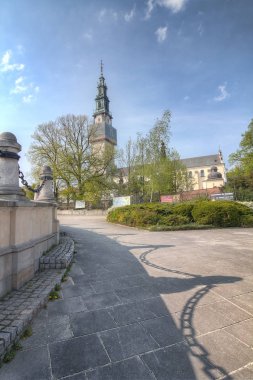 Üzerinde Jasna Gora manastır. Czestochowa, Polonya.