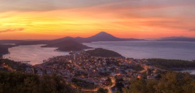 vening görünümü Mali Losinj, Hırvatistan