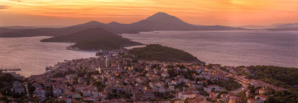 Vista Serale Del Mali Losinj Croazia Immagini Stock Royalty Free