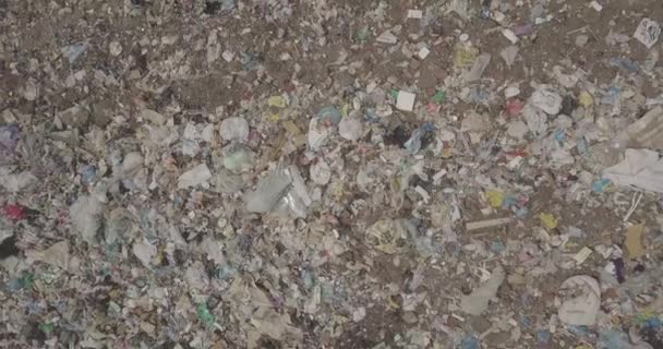 Stoupáme Nad Množství Odpadků Díře Městě Novosibirsk Rusku Hnije Infikuje — Stock video
