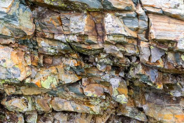 Antecedentes Una Piedra Marrón Gris Sobre Roca Montaña Descubierta Durante — Foto de Stock