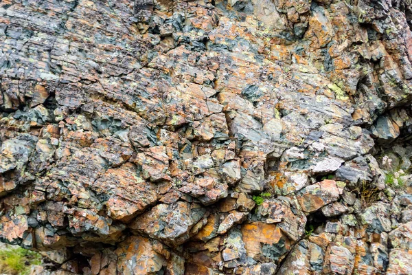 Textura Pozadí Šedého Hnědého Kamene Skále Hory Objeveny Při Archeologických — Stock fotografie