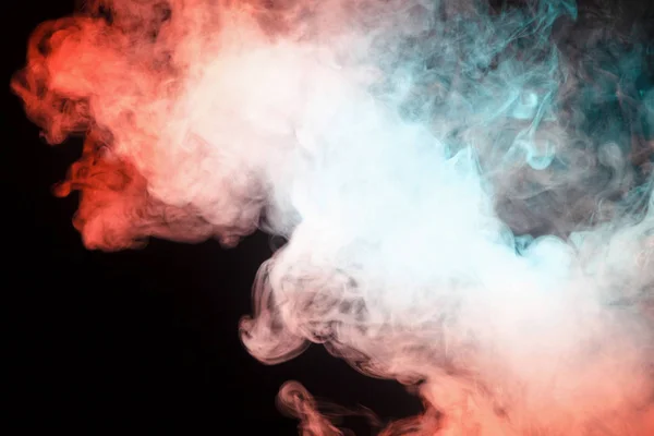 Mehrfarbiger Rauch Aus Einem Grünen Und Roten Dunst Der Seltsamen — Stockfoto