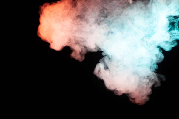 Fondo Humo Color Turquesa Verde Rojo Que Eleva Parte Superior — Foto de Stock