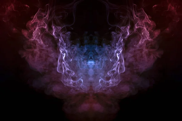 Космическая Пыль Объединяющаяся Увлекательный Узор Переплетенный Гладкими Волнами Дыма Излучающими — стоковое фото