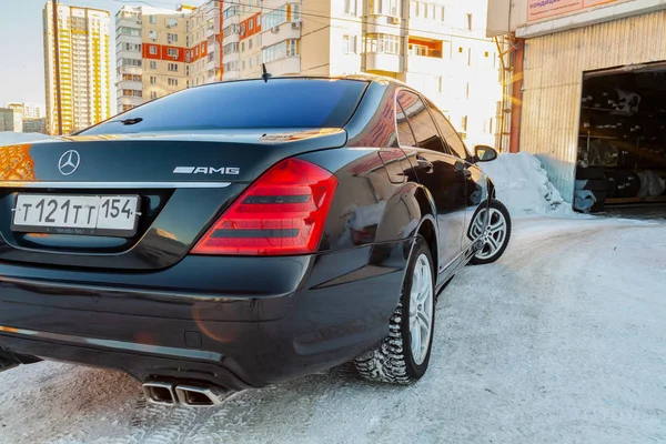 Novosibirsk Russia 2018 Back Bumper Trunk Mercedes Benz Business Class — Stock Photo, Image