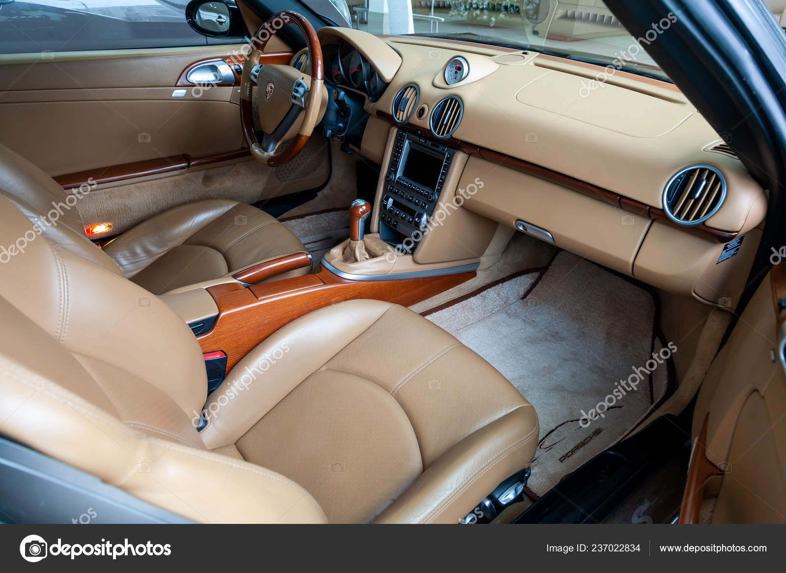 Novosibirsk Russia 2018 Interior Expensive Sportcar Coupe