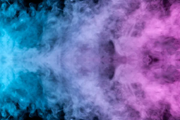 Multi Colored Pattern Purple Blue Smoke Mystical Shape Form Ghost — Stock Photo, Image