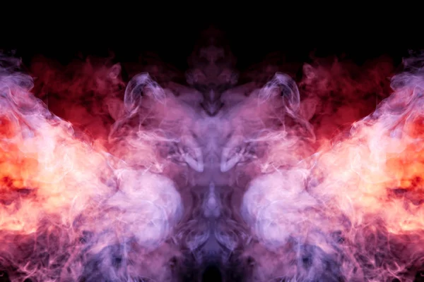 Multi Színes Minta Lila Kék Füst Formájában Fejét Egy Szellem — Stock Fotó