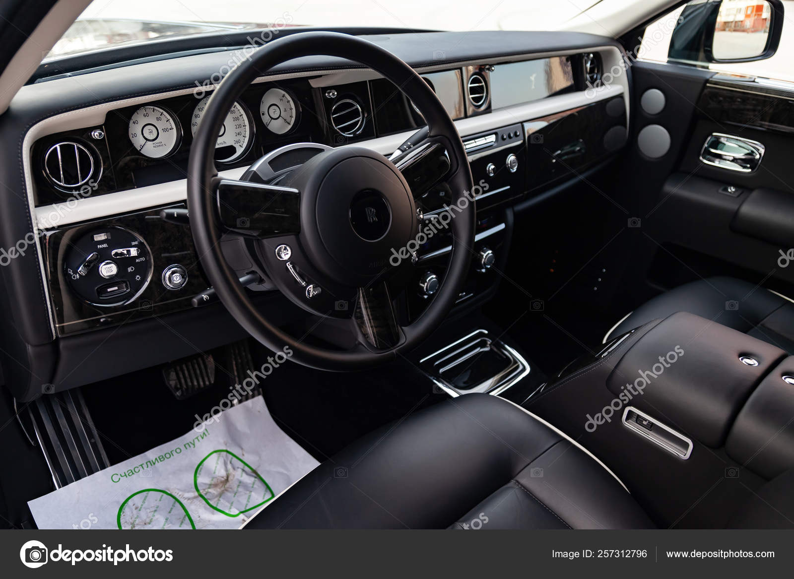 Interior View Of New A Very Expensive Rolls Royce Phantom