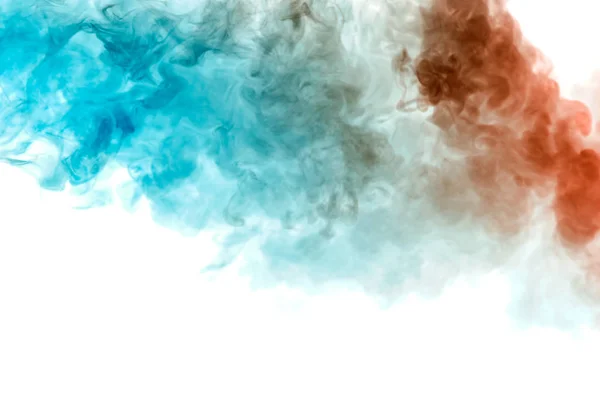 The texture of grey smoke is like a watercolor on a white backgr — Stock Photo, Image