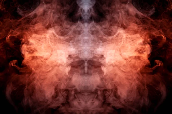 Un motivo multicolore di viola e blu fumo di una s mistica — Foto Stock