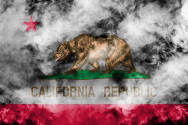 Gri s karşı ABD devlet California ulusal bayrağı