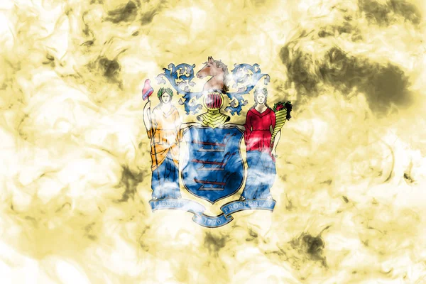 회색 s에 대 한 미국 주 뉴저지의 국기 — 스톡 사진