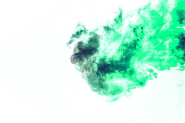 Kalıplardan duman sarma bulutları ile renkli arka plan