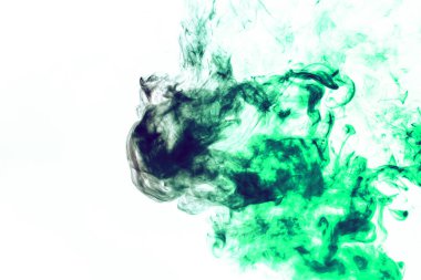 Kalıplardan duman sarma bulutları ile renkli arka plan