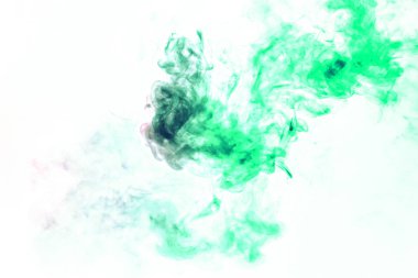 Kalıplardan duman sarma bulutları ile renkli arka plan