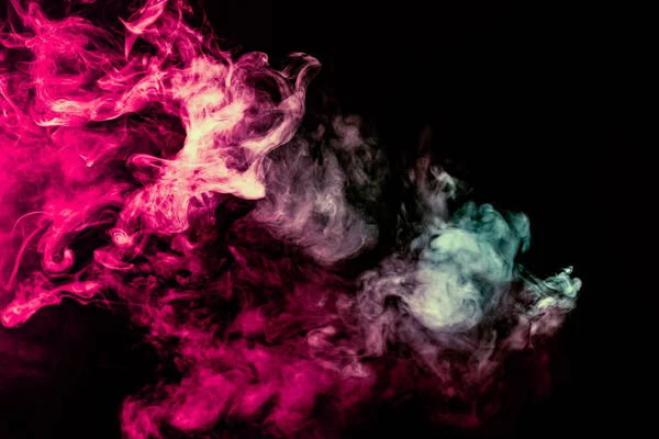 Кольоровий фон з звивистими хмарами диму з візерунків — стокове фото