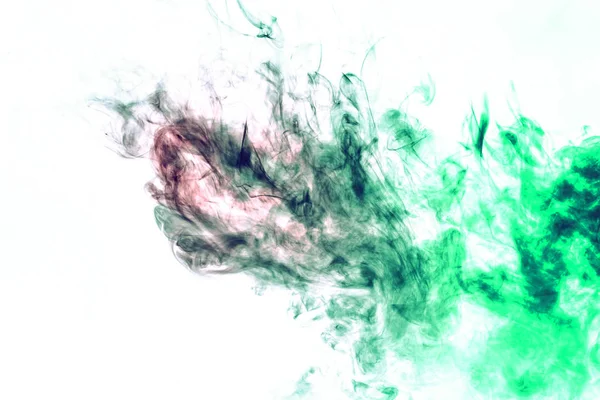 Färgad bakgrund med slingrande moln av rök från mönster av — Stockfoto