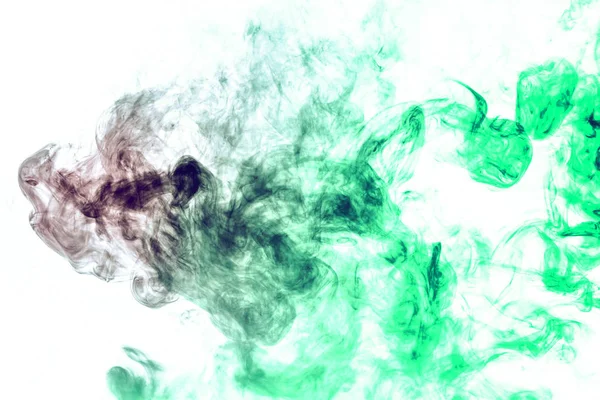 Fundo colorido com nuvens sinuosas de fumaça de padrões de — Fotografia de Stock