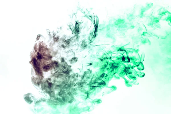 Colored background with winding clouds of smoke from patterns of — Stock Photo, Image