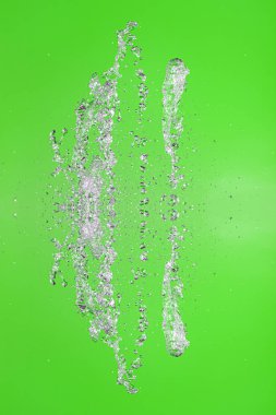 Saydam s ile durdurulan su damlacıklarının simetrik deseni