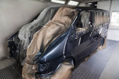Kamera otomobil vücut onarım için kazasında sonra araba 