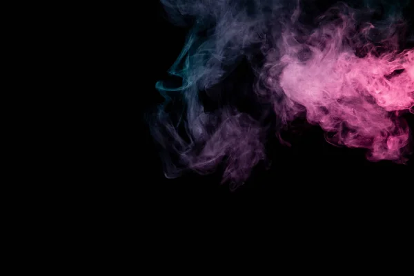 Colored background with winding clouds of smoke from patterns of — Stock Photo, Image