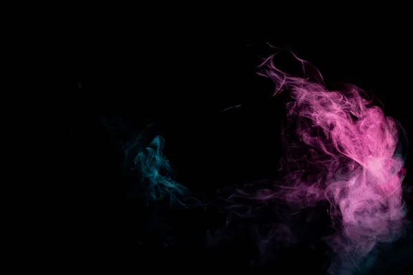 Colored background with winding clouds of smoke from patterns of — Stock Photo, Image