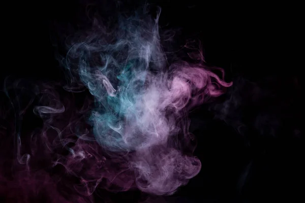 Sfondo colorato con nuvole tortuose di fumo da modelli di — Foto Stock