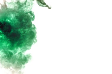 Beyaz bir arka plan müziği bir hayvan kafası şeklinde yeşil deseni