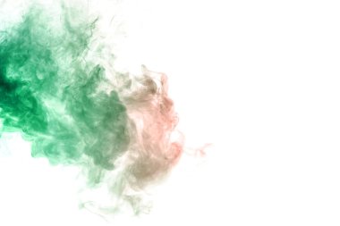 Yeşil yumuşak şeffaf dalgalı desen. Giysi için baskılar