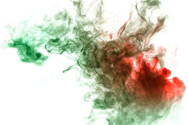 Bir hayvan veya bir bir form yeşil ve kırmızı duman doku