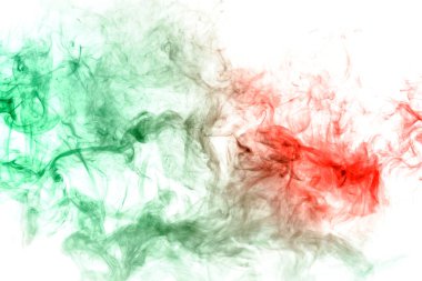 Kırmızı l emer yeşil zehirli bir madde ile dalgalı desen