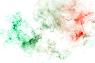 Kırmızı l emer yeşil zehirli bir madde ile dalgalı desen