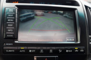 Pano ile Toyota land cruiser 200 iç görünümü, 