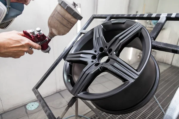 Painting the element body of the car - the aluminum alloy wheel