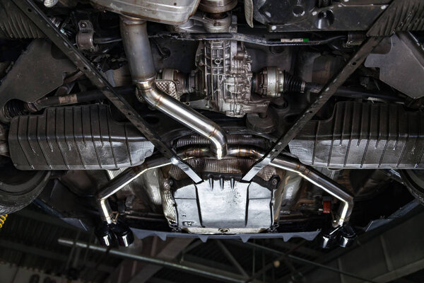 Fabrication and installation of a stainless steel car exhaust pi