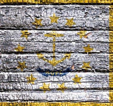 Abd devlet Rhode Island ulusal bayrağı bir blac karşı