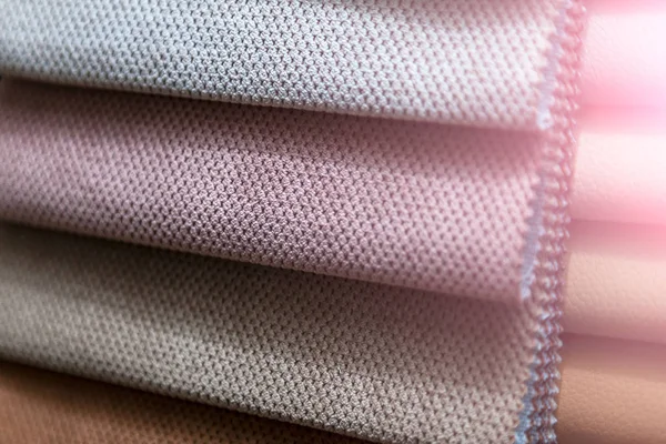 İç döşeme ve mobilya makin için tekstil malzemesi parçaları — Stok fotoğraf