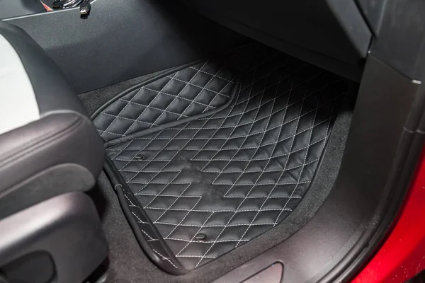 Bil 3d handgjorda mattor med diamantformade sömmar trådar av bl — Stockfoto