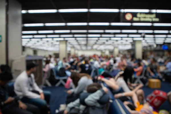Анотація Білий Розмиття Боке Аеропорту Коридору Пасажира Зал Очікування Світлодіодні — стокове фото