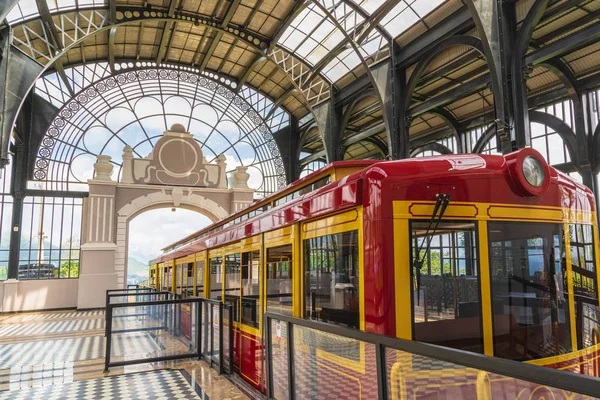 Beautiful train station for tourist tram in SAPA go to the peak of fansipan mountain on north of VIETNAM