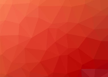 Kırmızı Çokgen soyut mozaik desen arka plan, vektör düşük poli dizayn