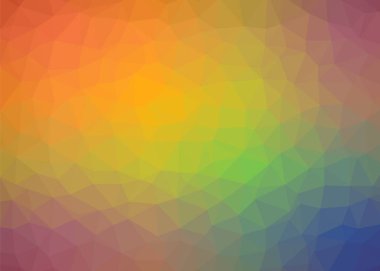 gökkuşağı Çokgen soyut mozaik desen arka plan, vektör düşük poli dizayn