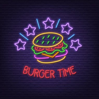 burger zaman neon tabela