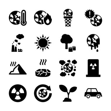 küresel ısınma katı simgesi